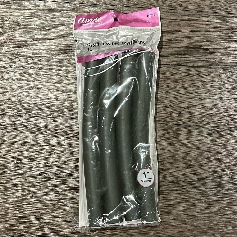 𝅺[ANNIE] Soft Twist Rollers 1” x 4 pieces